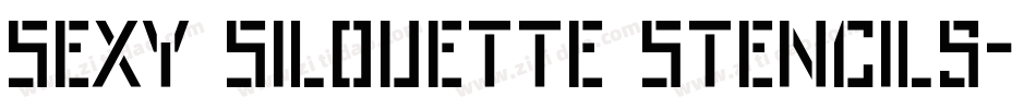 Sexy Silouette Stencils字体转换
